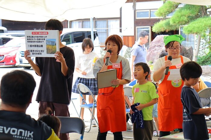 ■クイズコーナー・・・「お米と科学のヒミツ」などの質問で今年学んだことを復習しました。